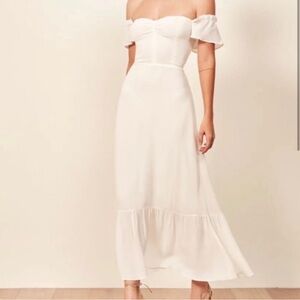 NWT Reformation Off-Shoulder “Butterfly” Dress